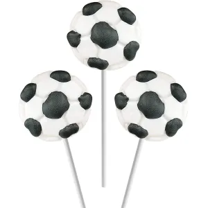 Soccer Lollipops Suckers Sports Pops, 2" Suckers (12-Pack)