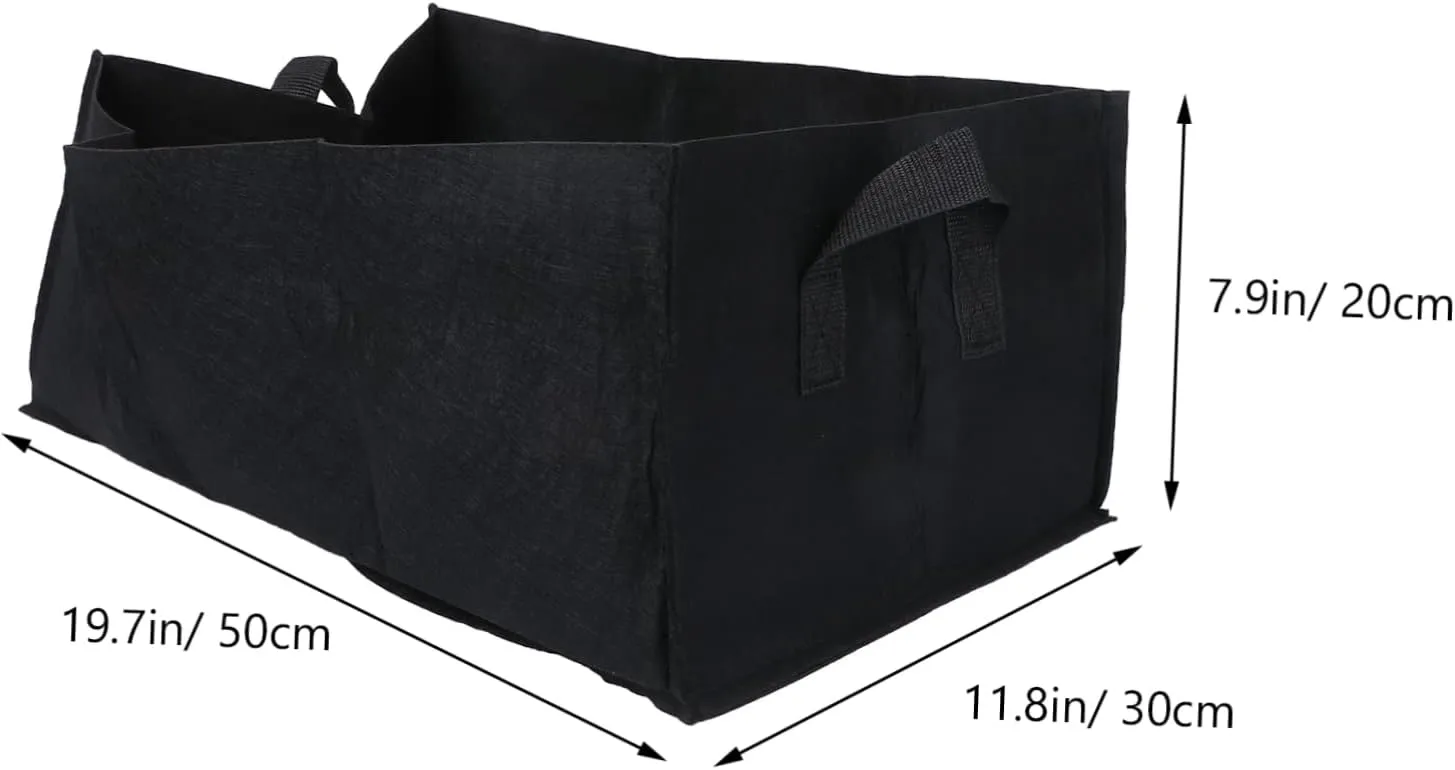 Square Planting Bags 6 Pack Fabric Pots Gallon Growth Bag for Vegetable Flower Small Garden