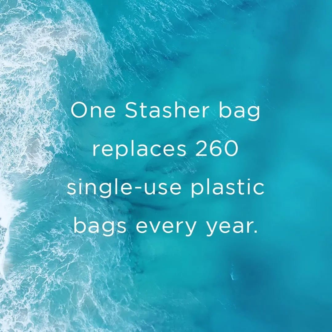 Stasher Premium Silicone Reusable Food Storage Bags, 4-Pack, Rainbow | Multi-Use Food Storage Bags, Lunch Bag, Travel Containers | BPA Free, Leak-free, Dishwasher-Safe, Eco-friendly