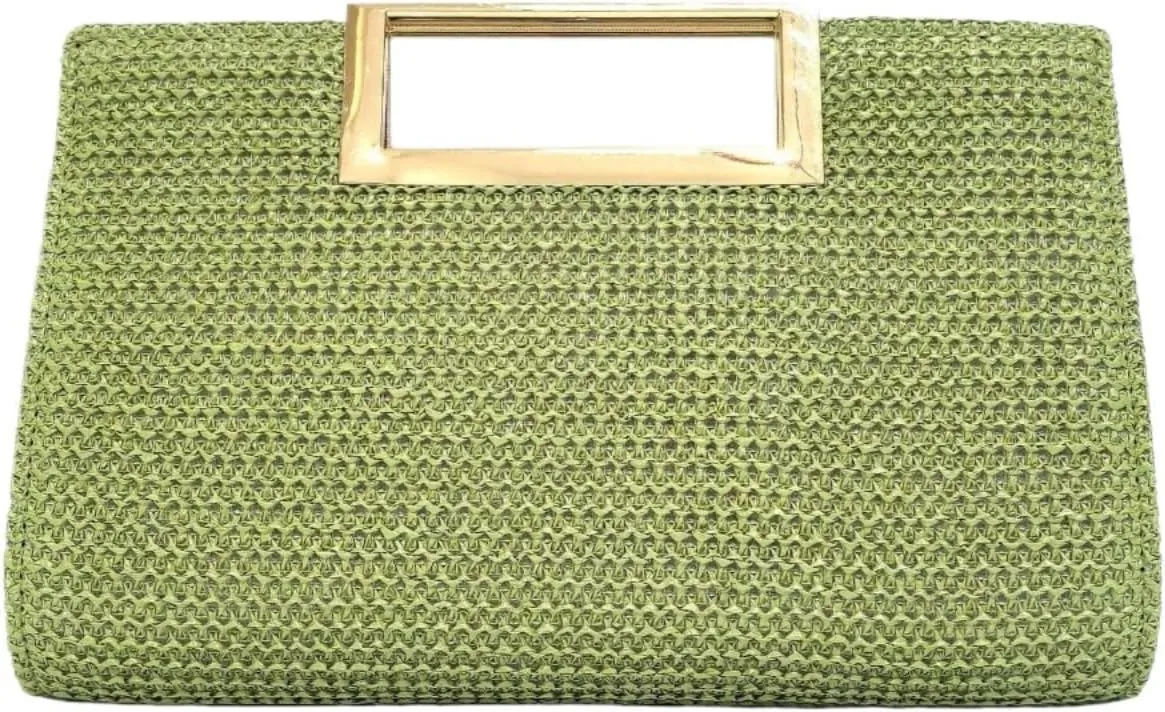 Straw Crossbody Shoulder Bags for Women Raffia Woven Boho Clutch Purse Summer Beach Vacation Evening Handbags