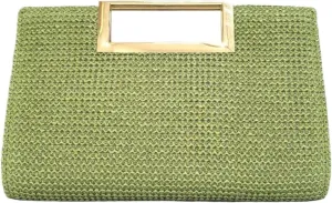 Straw Crossbody Shoulder Bags for Women Raffia Woven Boho Clutch Purse Summer Beach Vacation Evening Handbags