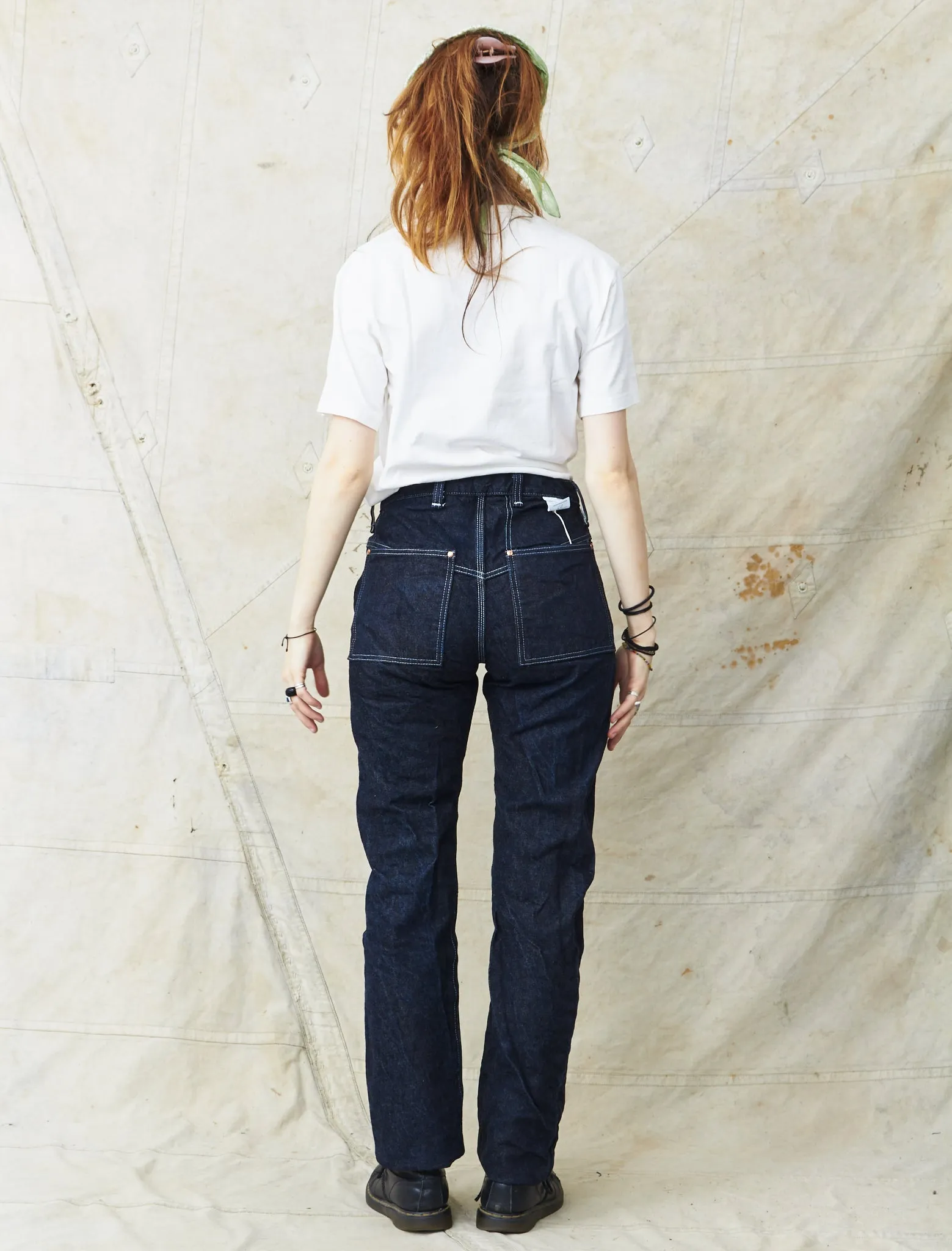 Tender Type 125 High Straight Jeans 16 oz Rinsed Selvage Denim