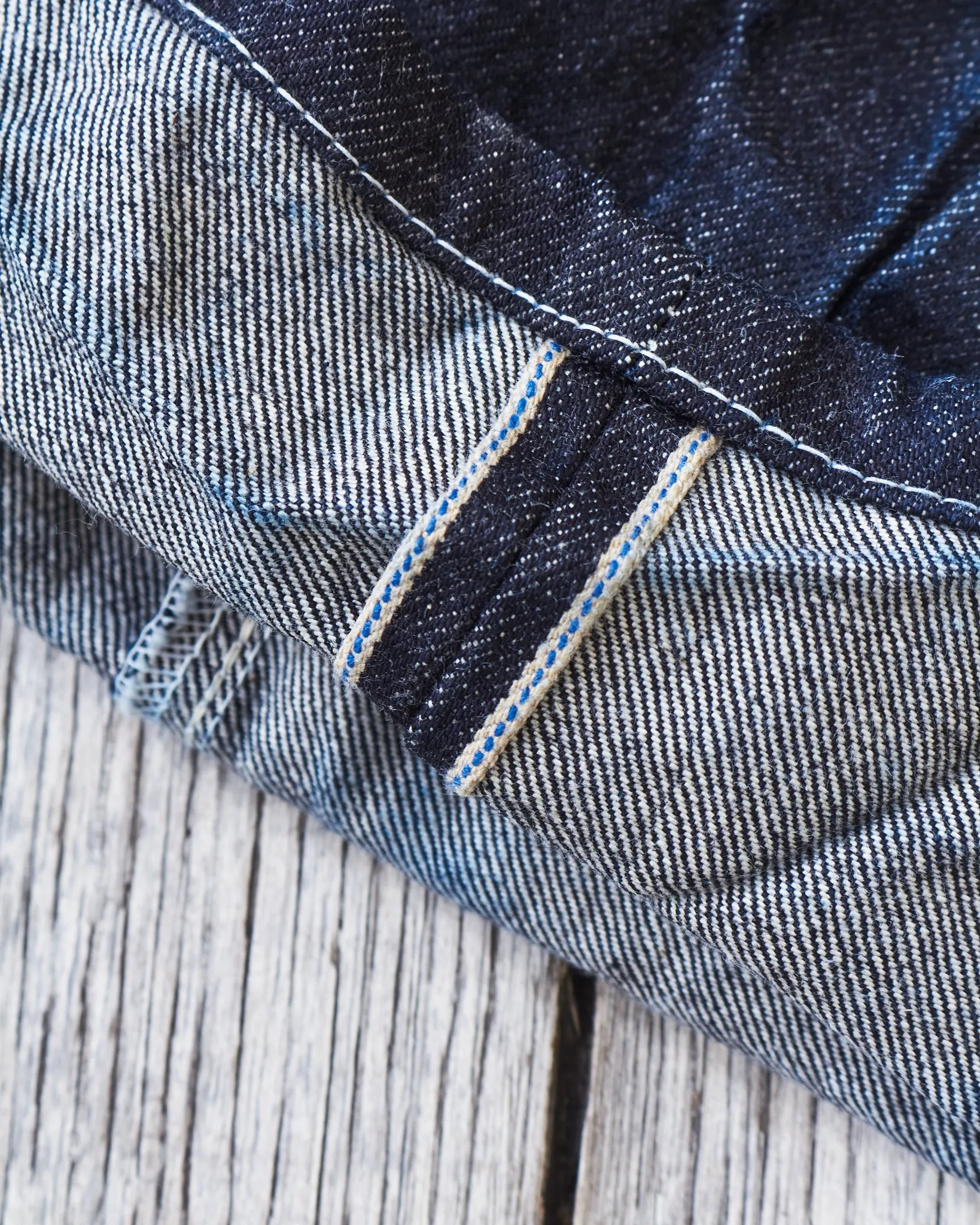 Tender Type 125 High Straight Jeans 16 oz Rinsed Selvage Denim