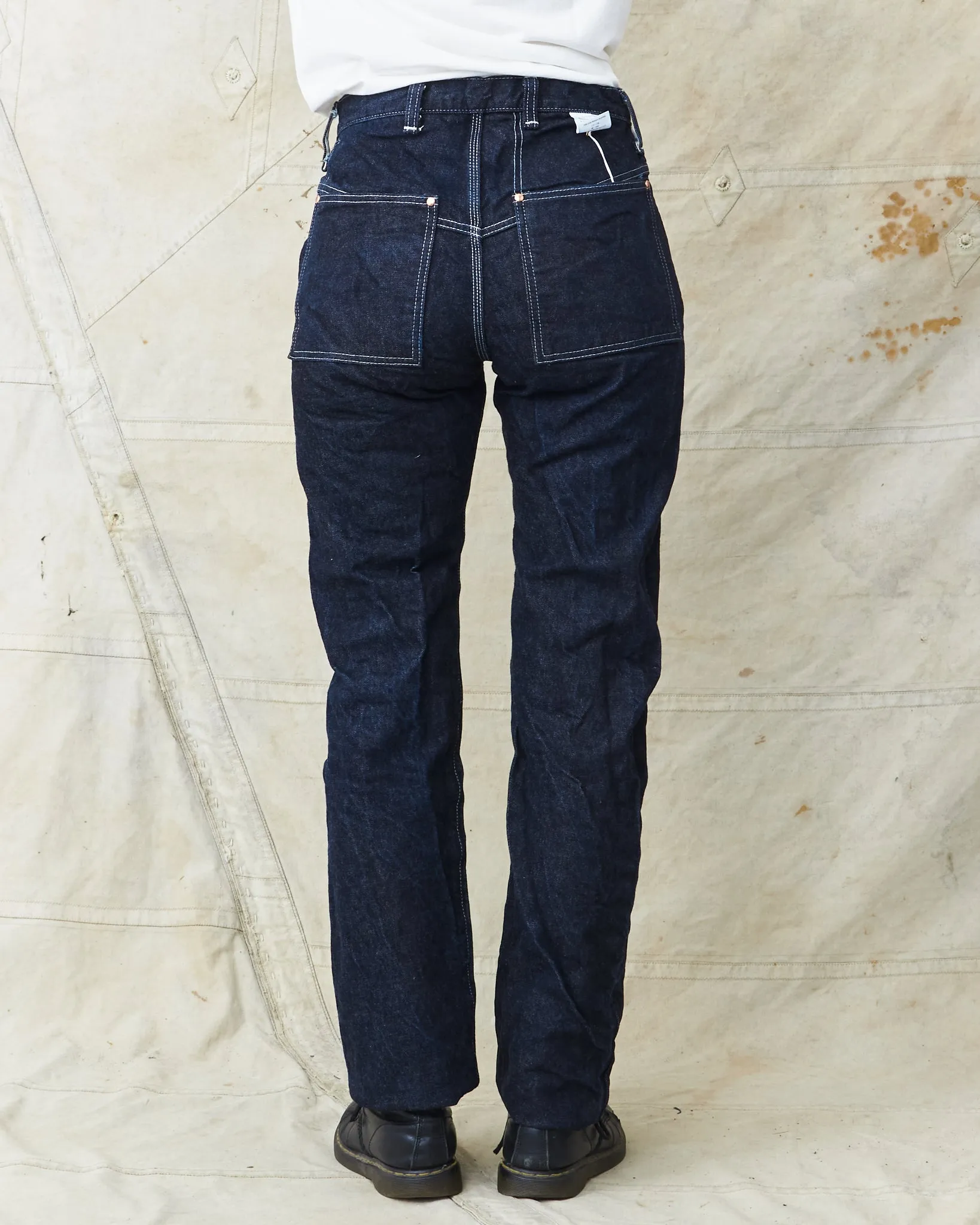 Tender Type 125 High Straight Jeans 16 oz Rinsed Selvage Denim