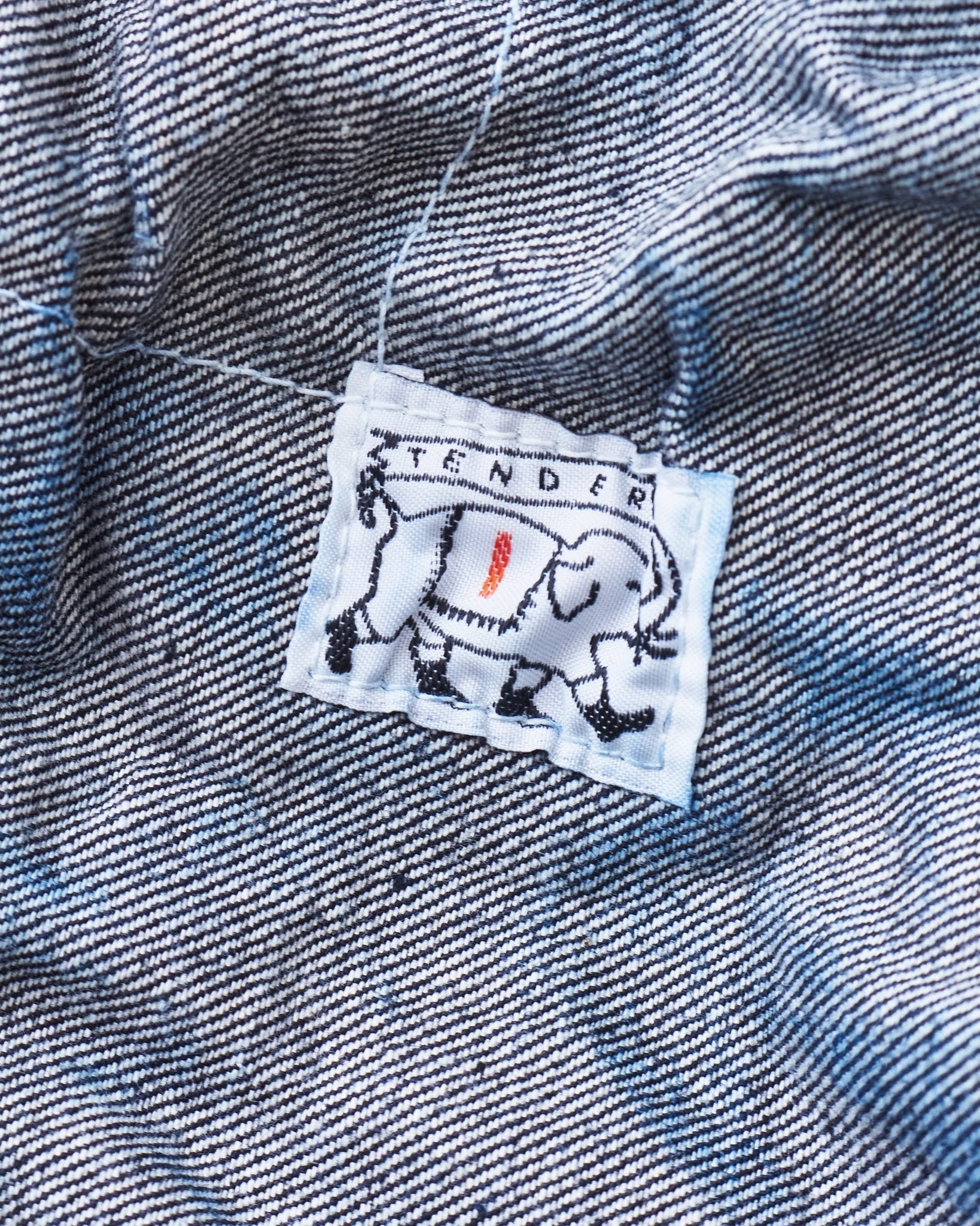 Tender Type 125 High Straight Jeans 16 oz Rinsed Selvage Denim