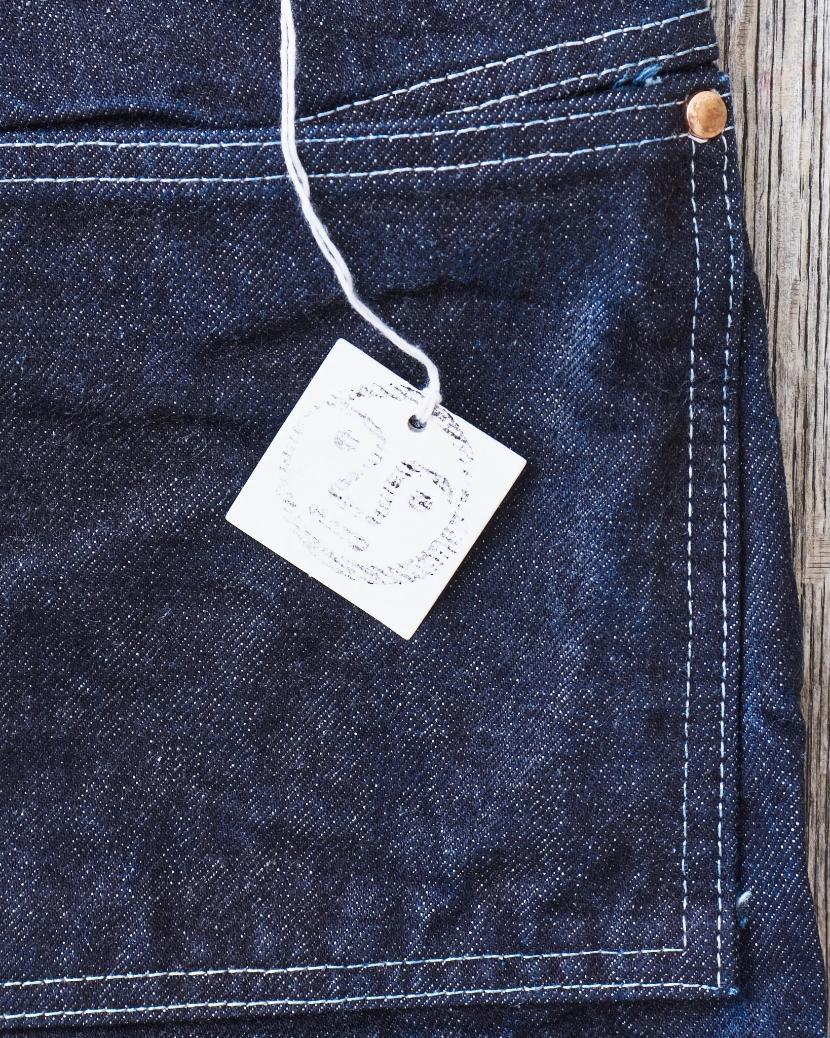 Tender Type 125 High Straight Jeans 16 oz Rinsed Selvage Denim