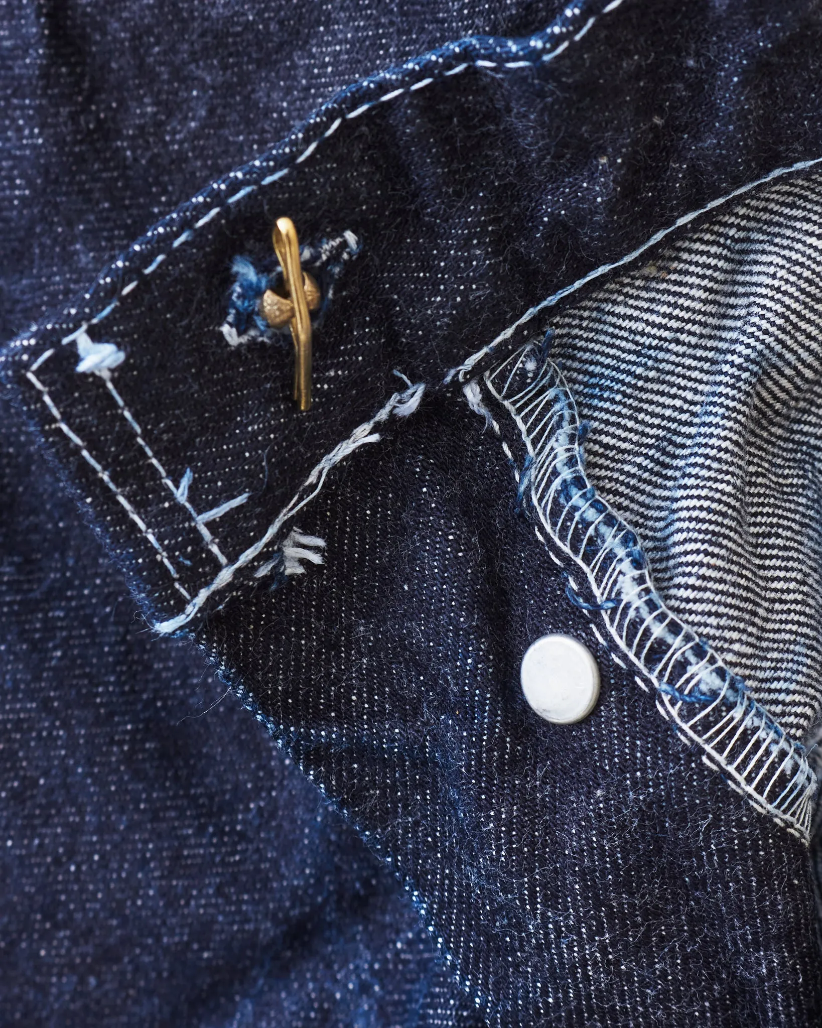 Tender Type 125 High Straight Jeans 16 oz Rinsed Selvage Denim