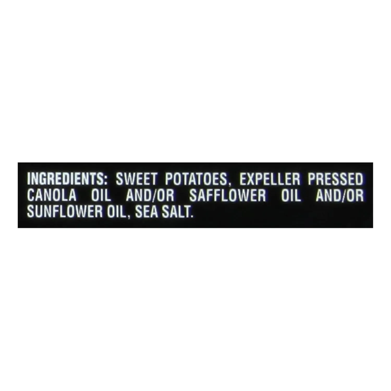 Terra Vegetable Chips, Sweet Potato with Sea Salt, 5 oz. (Pack of 12)