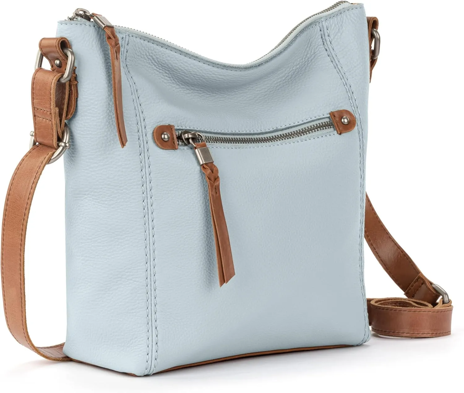 The Sak Ashland Crossbody Purse - Women's Leather Handbag For Everyday & Travel - Cross Body With Adjustable Shoulder Strap