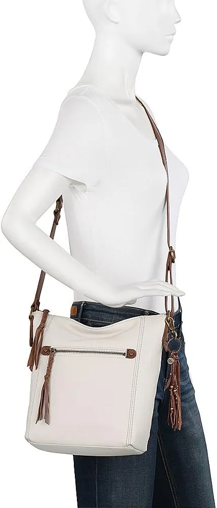 The Sak Ashland Crossbody Purse - Women's Leather Handbag For Everyday & Travel - Cross Body With Adjustable Shoulder Strap