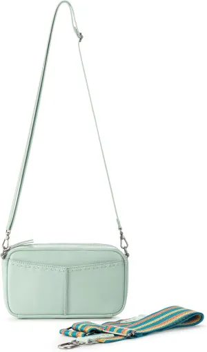 The Sak Cora Leather Smartphone Crossbody, Aqua