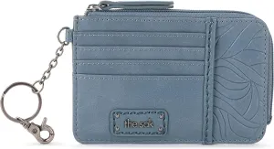 The Sak Iris Wallet in Leather, Elevated Card Holder with Keychain