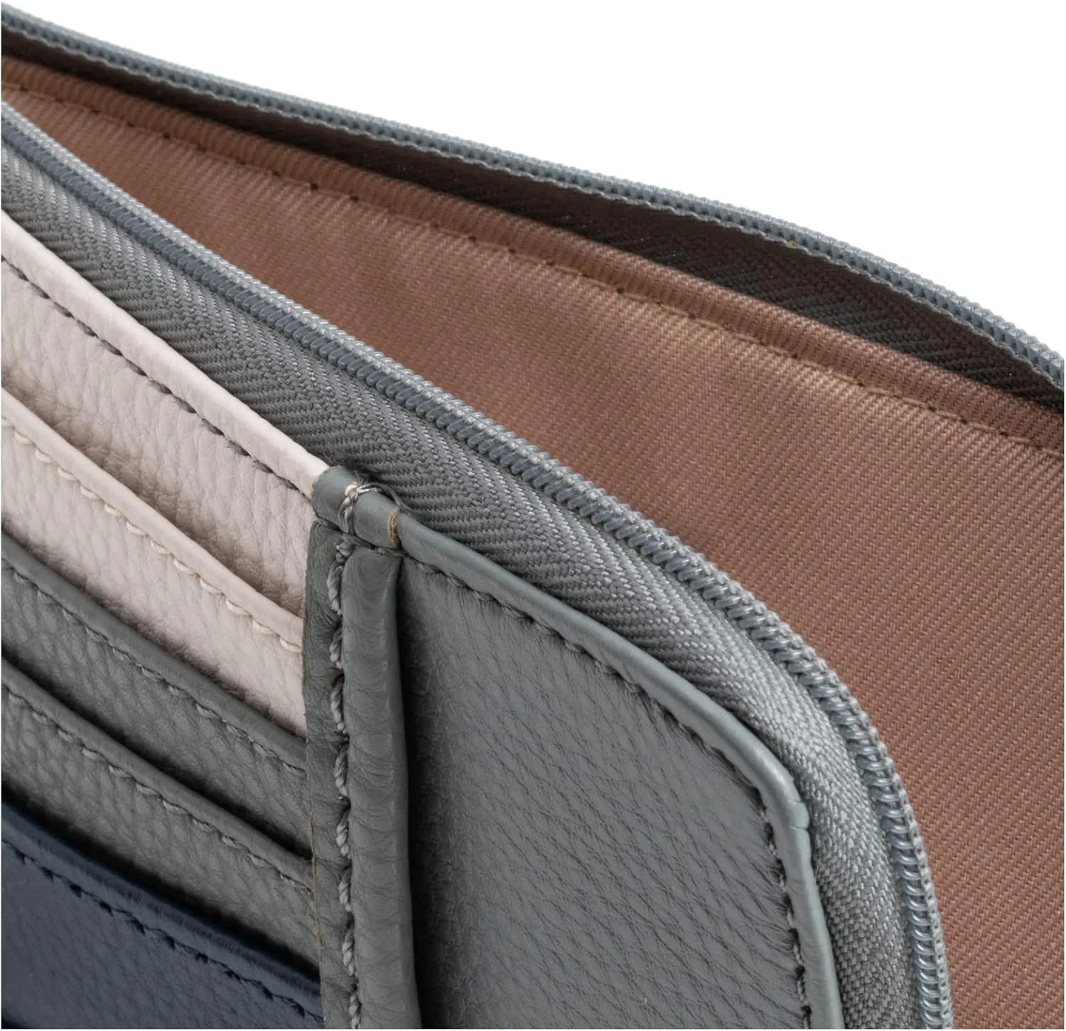 The Sak Iris Wallet in Leather, Elevated Card Holder with Keychain