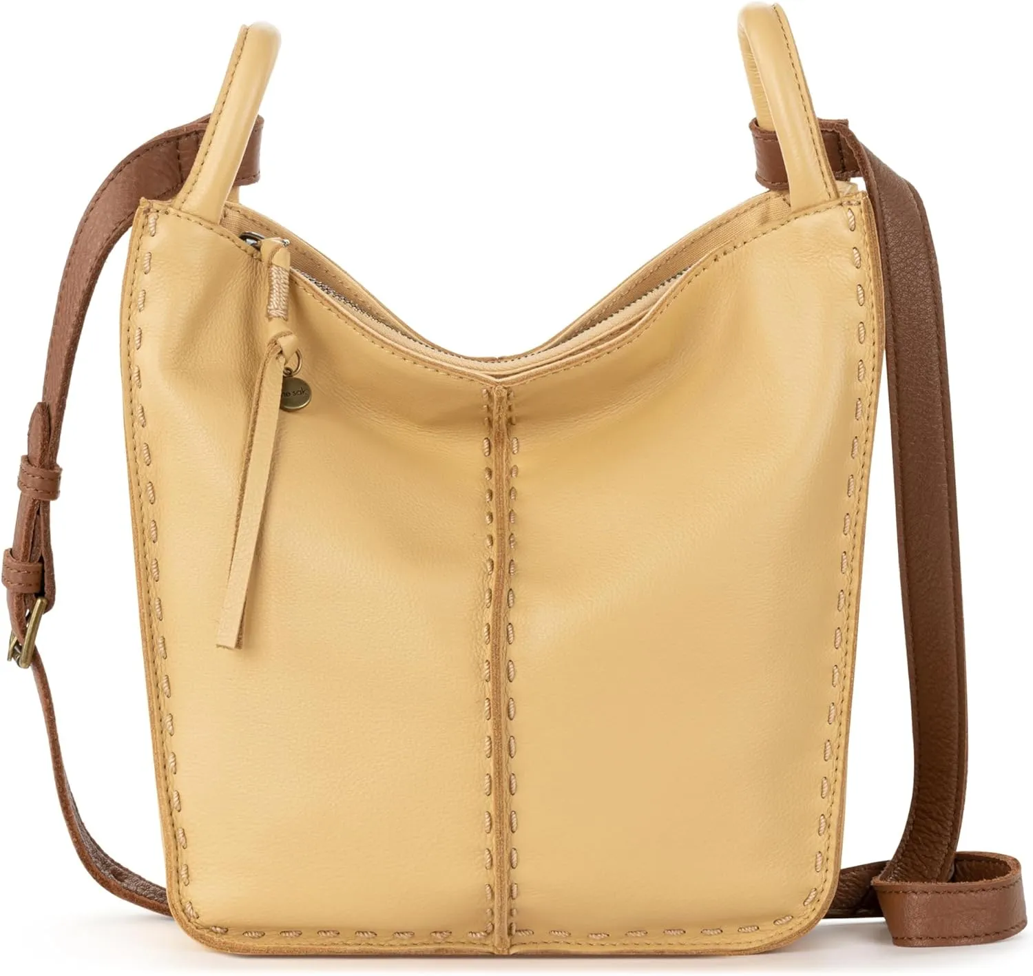 The Sak Los Feliz Crossbody Purse - Women's Leather Handbag For Everyday & Travel - Cross Body With Adjustable Shoulder Strap