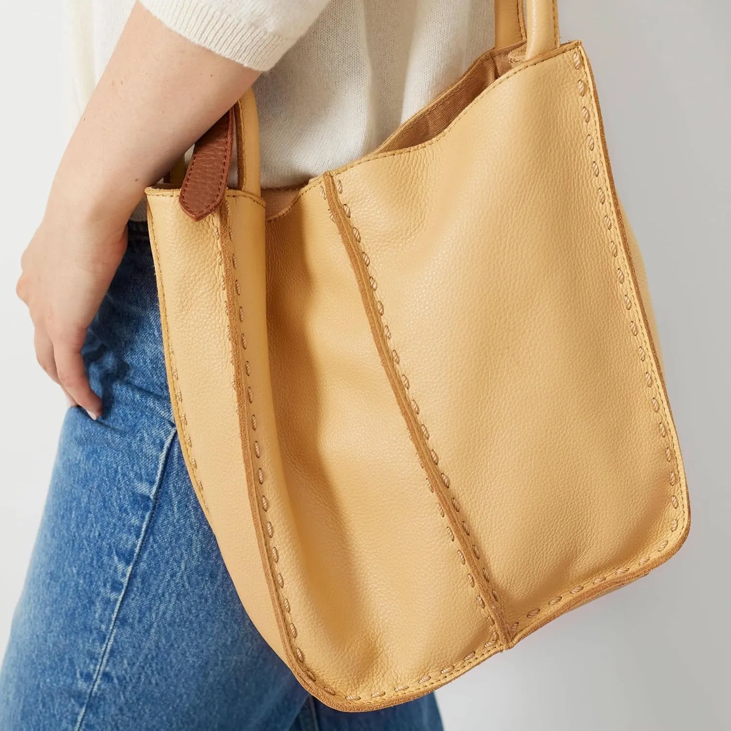 The Sak Los Feliz Crossbody Purse - Women's Leather Handbag For Everyday & Travel - Cross Body With Adjustable Shoulder Strap