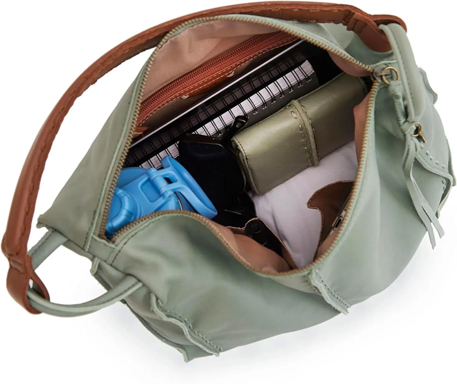 The Sak Los Feliz Hobo in Leather, Lined Shoulder Purse