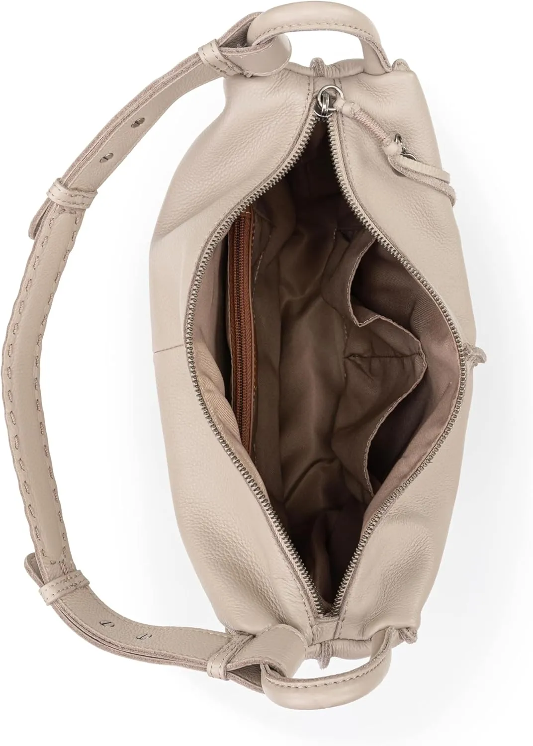 The Sak Los Feliz Hobo in Leather, Lined Shoulder Purse