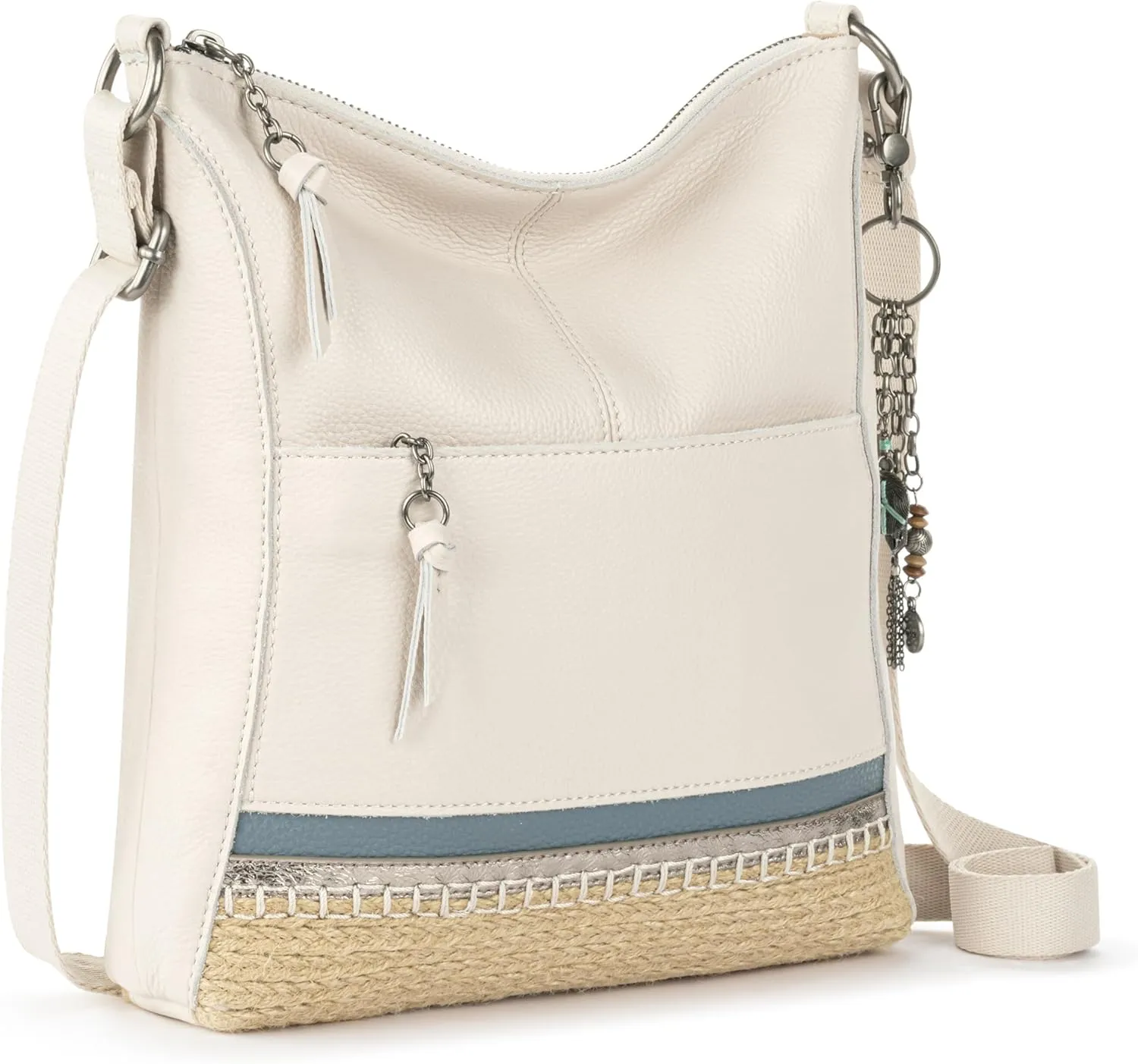 The Sak Lucia Crossbody Bag in Leather, Convertible Purse with Adjustable Strap