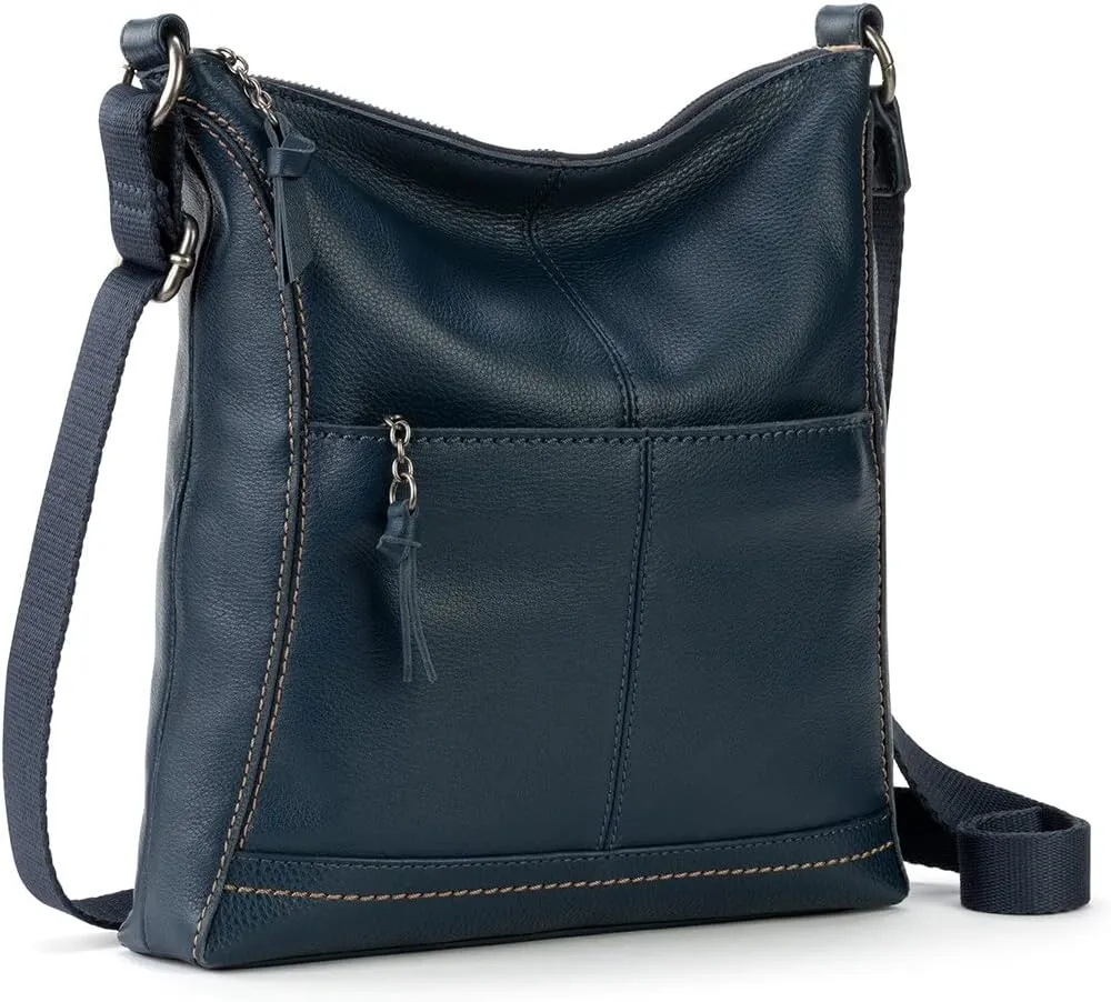 The Sak Lucia Crossbody Bag in Leather, Convertible Purse with Adjustable Strap