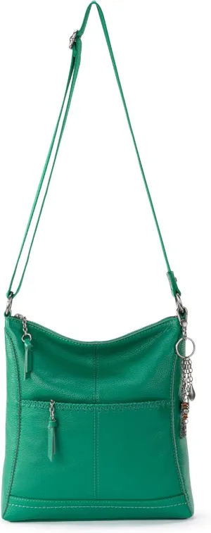 The Sak Lucia Crossbody in Leather, Adjustable Crossbody Strap, Clover Stitch