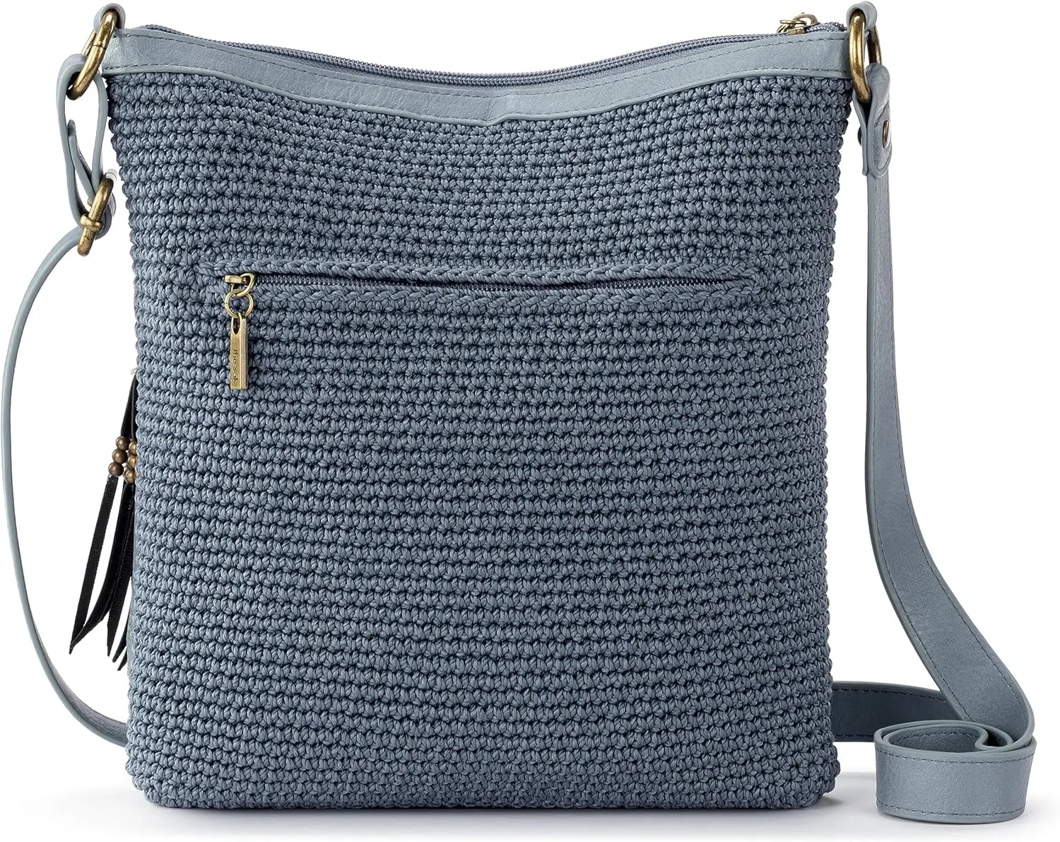 The Sak Lucia Crossbody Purse - Hand Crochet Women's Handbag for Everyday & Travel - Cross Body Bag With Zipper Pockets