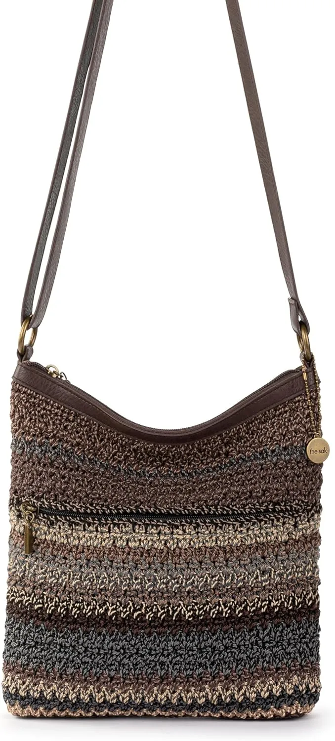 The Sak Lucia Crossbody Purse - Hand Crochet Women's Handbag for Everyday & Travel - Cross Body Bag With Zipper Pockets
