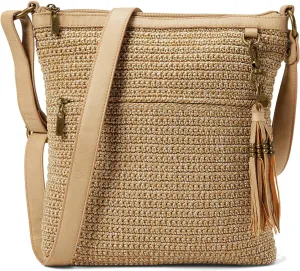 The Sak Lucia Crossbody Purse - Hand Crochet Women's Handbag for Everyday & Travel - Cross Body Bag With Zipper Pockets