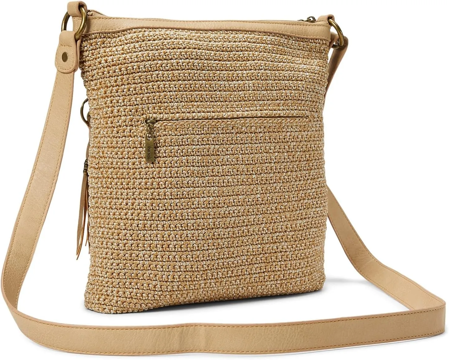 The Sak Lucia Crossbody Purse - Hand Crochet Women's Handbag for Everyday & Travel - Cross Body Bag With Zipper Pockets