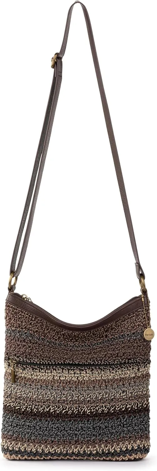The Sak Lucia Crossbody Purse - Hand Crochet Women's Handbag for Everyday & Travel - Cross Body Bag With Zipper Pockets