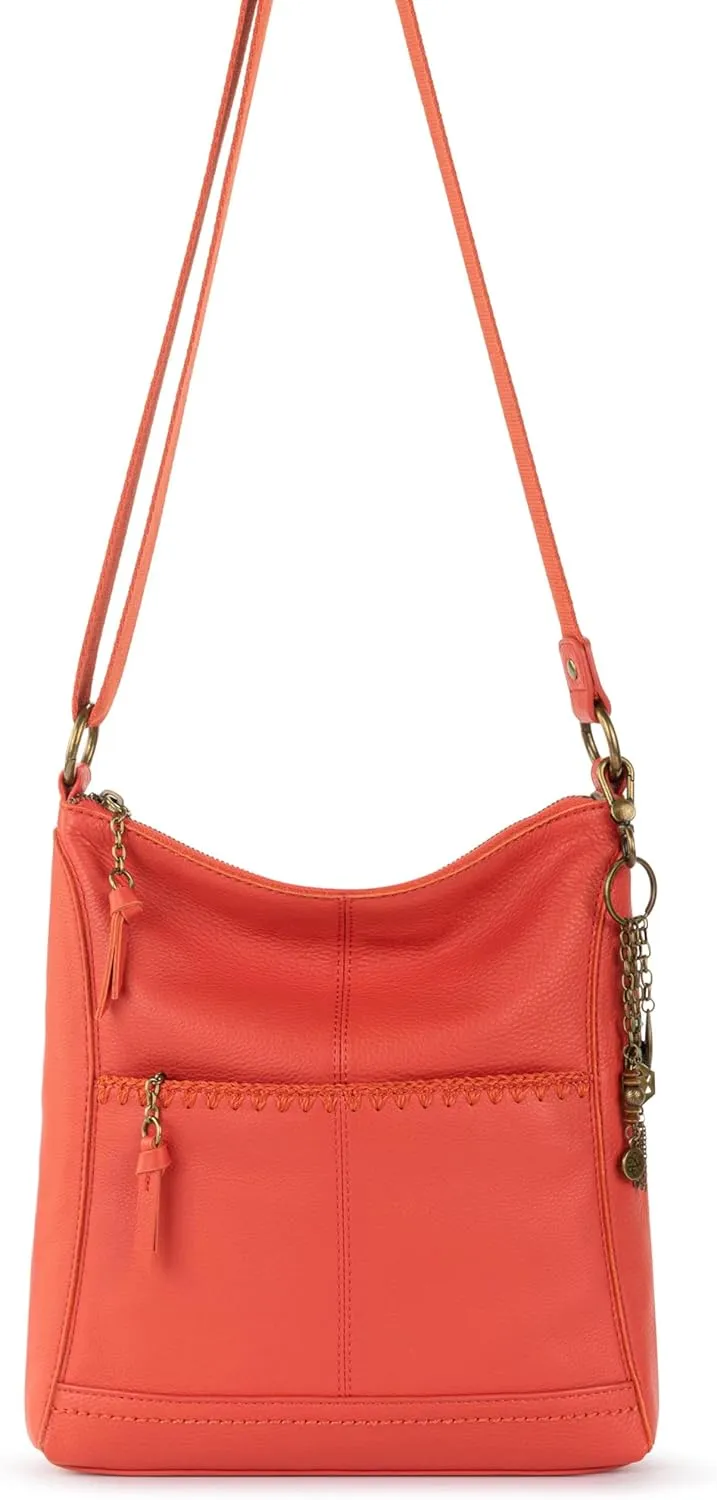 The Sak Lucia Leather Crossbody Purse - Premium Leather Women's Handbag for Everyday & Travel - Cross Body Bag With Zipper