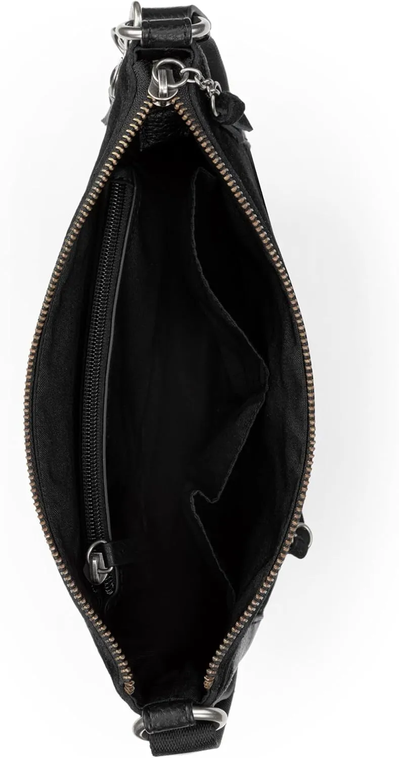 The Sak Lucia Leather Crossbody Purse - Premium Leather Women's Handbag for Everyday & Travel - Cross Body Bag With Zipper