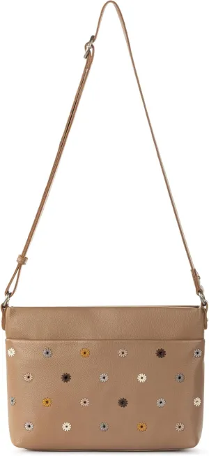 The Sak Melrose Crossbody Purse - Premium Leather Women's Handbag for Everyday & Travel - Cross Body Bag With Zipper Closure