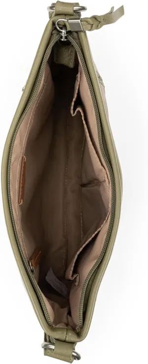 The Sak Melrose Crossbody Purse - Premium Leather Women's Handbag for Everyday & Travel - Cross Body Bag With Zipper Closure