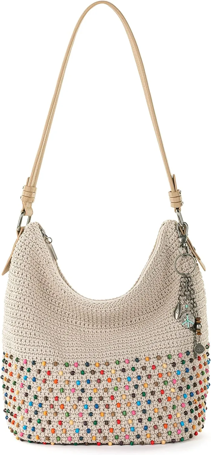 The Sak Sequoia Hobo Bag - Hand Crochet Large Women's Purse for Everyday & Travel - Durable Handbag & Tote With Zipper Pocket