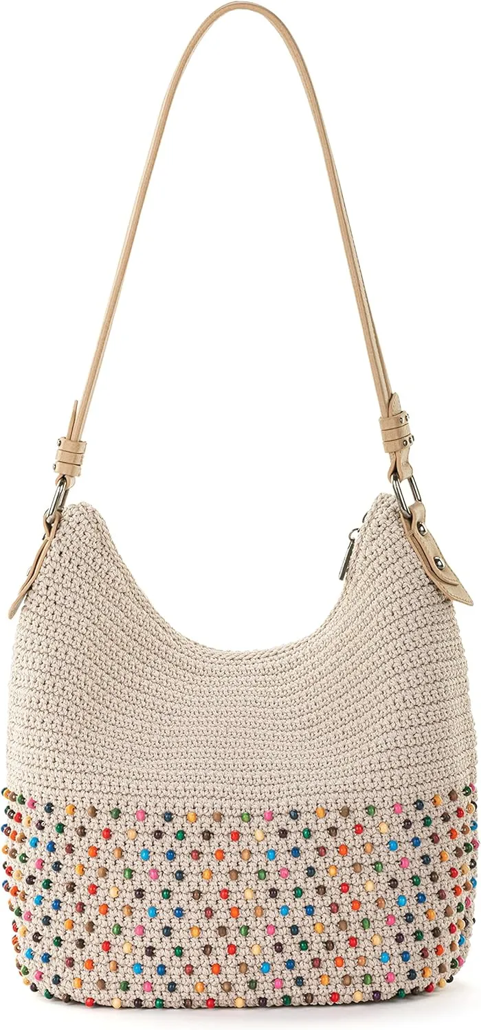 The Sak Sequoia Hobo Bag - Hand Crochet Large Women's Purse for Everyday & Travel - Durable Handbag & Tote With Zipper Pocket