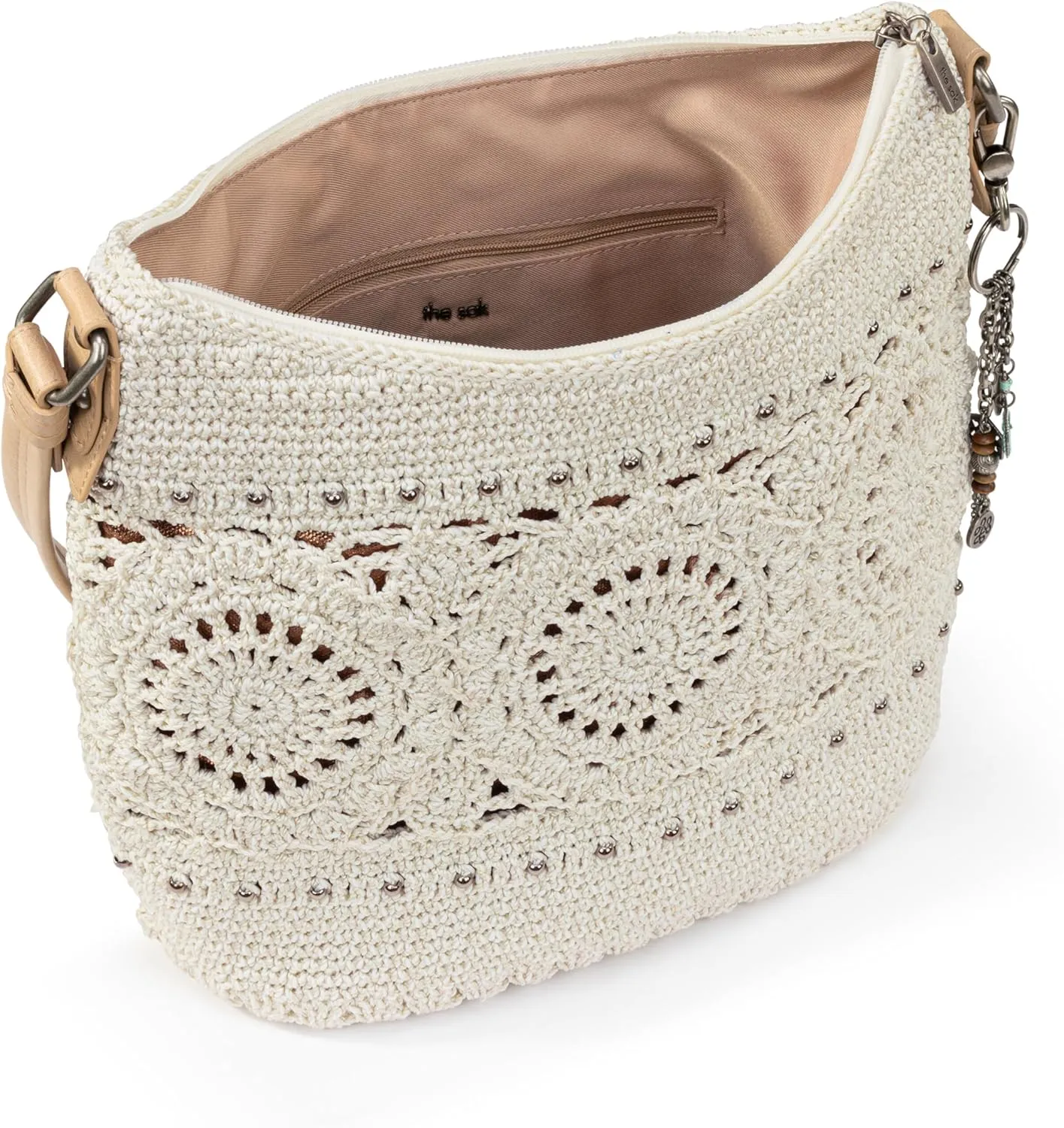 The Sak Sequoia Hobo Bag - Hand Crochet Large Women's Purse for Everyday & Travel - Durable Handbag & Tote With Zipper Pocket