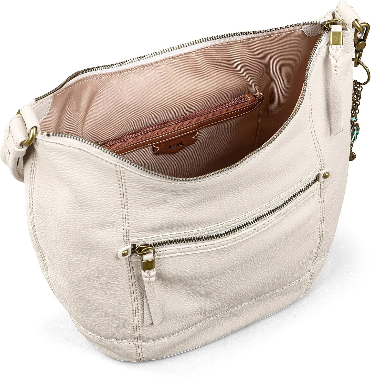 The Sak Sequoia Hobo Bag - Premium Large Leather Women's Handbag for Everyday & Travel - Durable Purse With Zipper Pocket