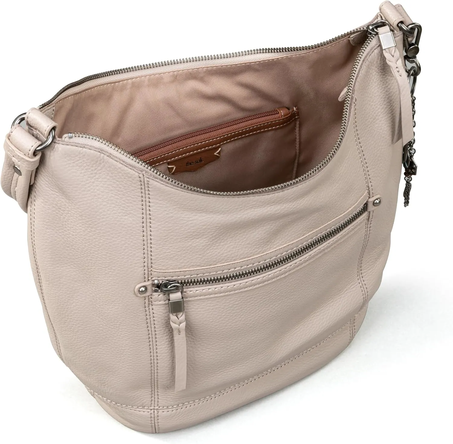 The Sak Sequoia Hobo Bag - Premium Large Leather Women's Handbag for Everyday & Travel - Durable Purse With Zipper Pocket