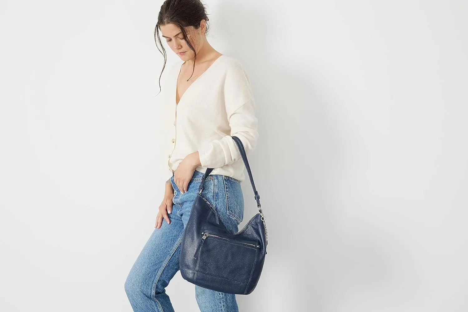 The Sak Sequoia Hobo Bag - Premium Large Leather Women's Handbag for Everyday & Travel - Durable Purse With Zipper Pocket