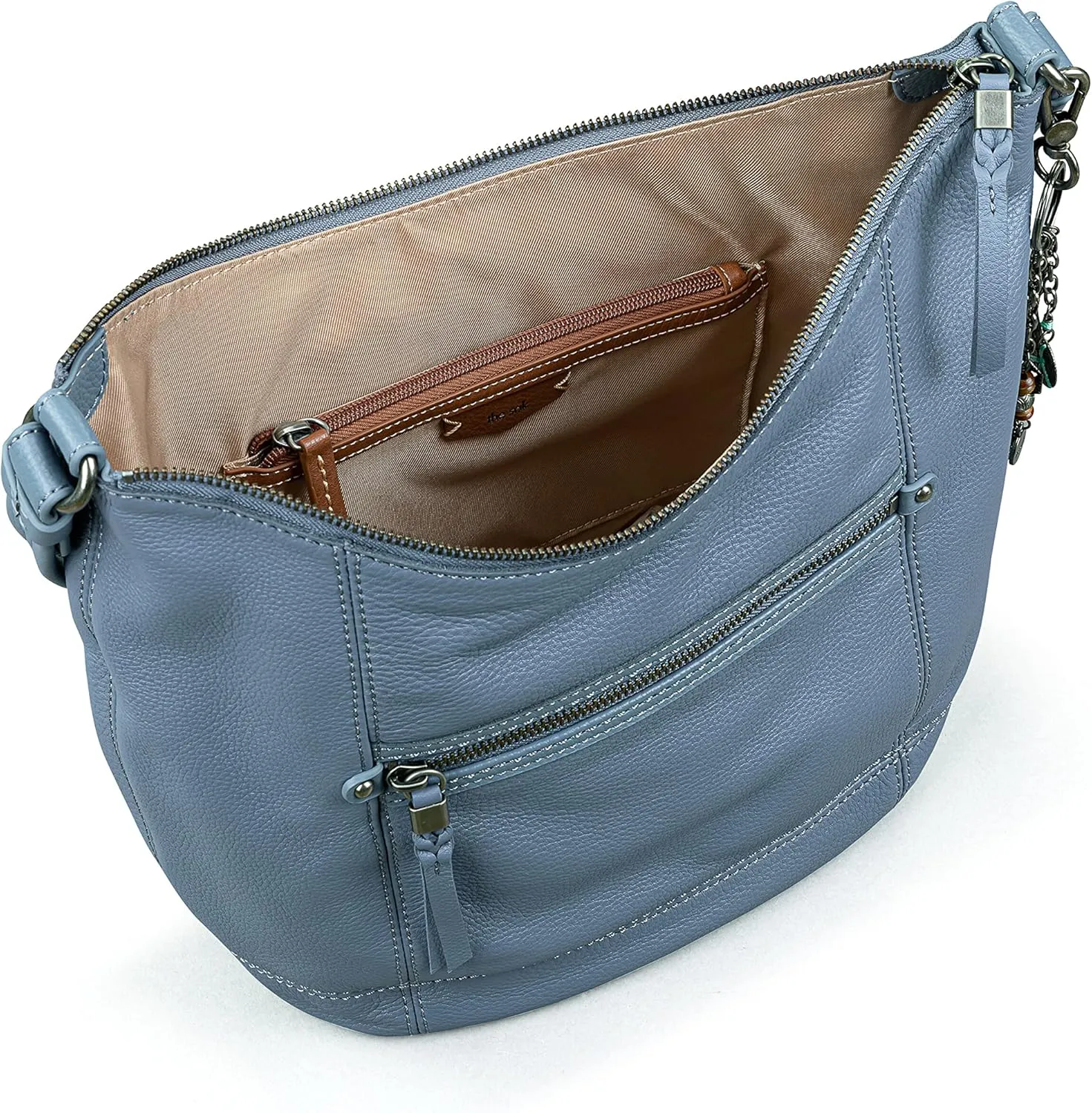 The Sak Sequoia Hobo Bag - Premium Large Leather Women's Handbag for Everyday & Travel - Durable Purse With Zipper Pocket