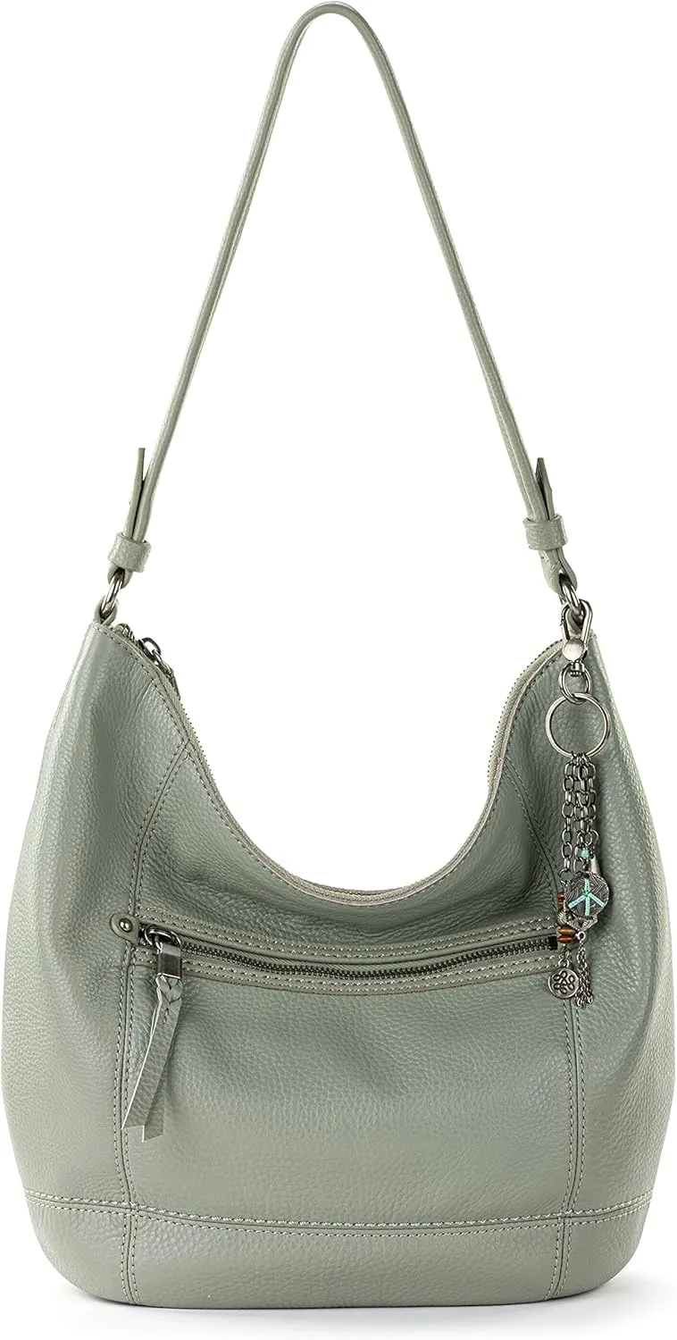 The Sak Sequoia Hobo Bag - Premium Large Leather Women's Handbag for Everyday & Travel - Durable Purse With Zipper Pocket