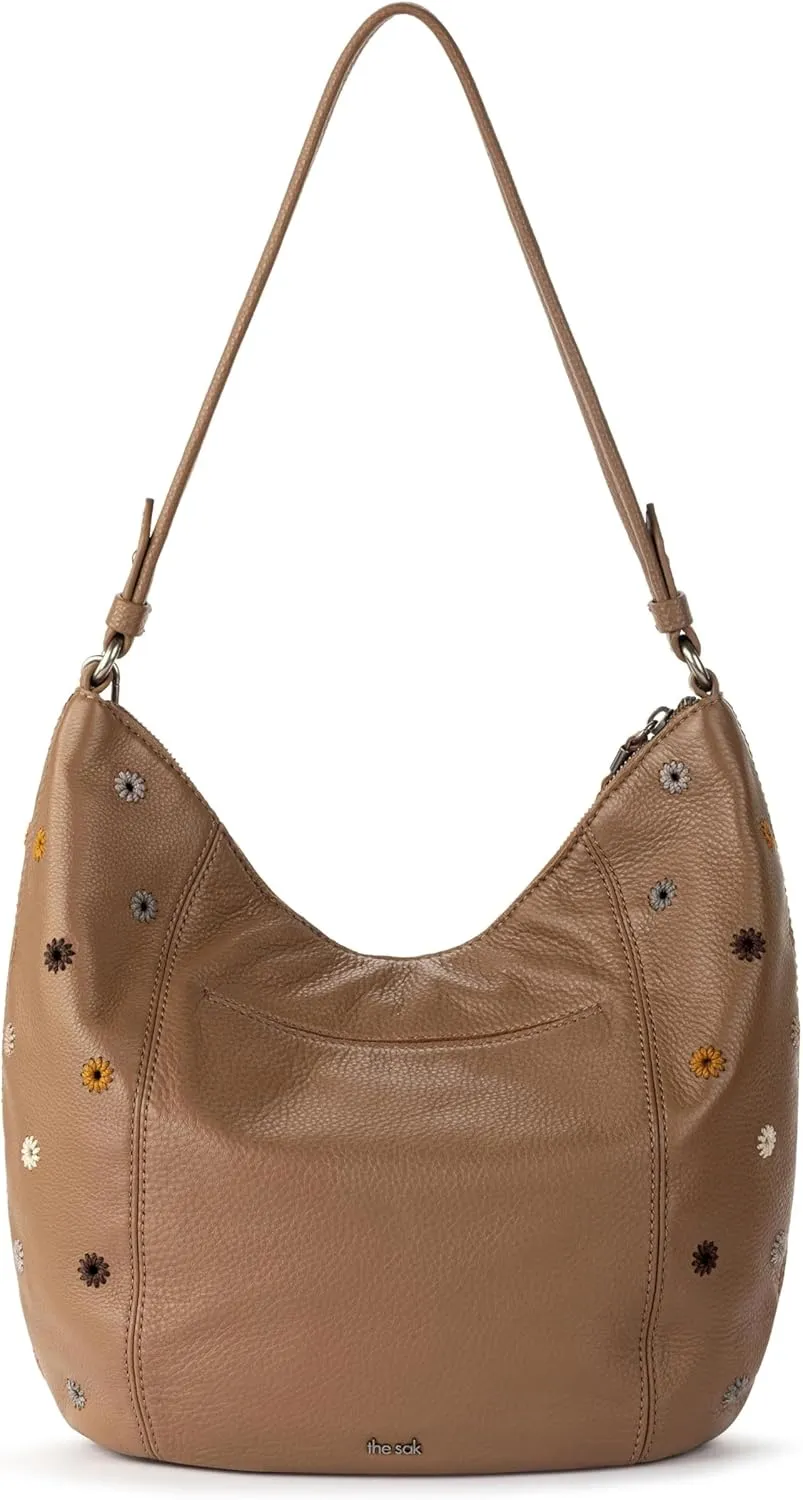 The Sak Sequoia Hobo Bag - Premium Large Leather Women's Handbag for Everyday & Travel - Durable Purse With Zipper Pocket