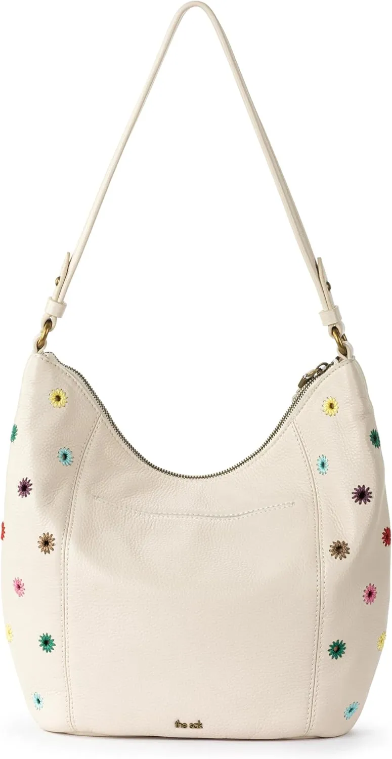 The Sak Sequoia Hobo Bag - Premium Large Leather Women's Handbag for Everyday & Travel - Durable Purse With Zipper Pocket