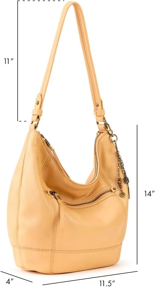 The Sak Sequoia Hobo Bag - Premium Large Leather Women's Handbag for Everyday & Travel - Durable Purse With Zipper Pocket