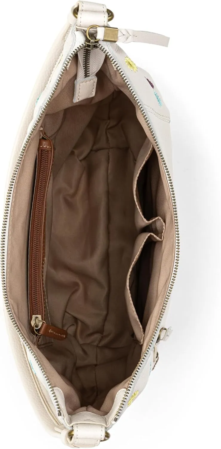The Sak Sequoia Hobo Bag - Premium Large Leather Women's Handbag for Everyday & Travel - Durable Purse With Zipper Pocket