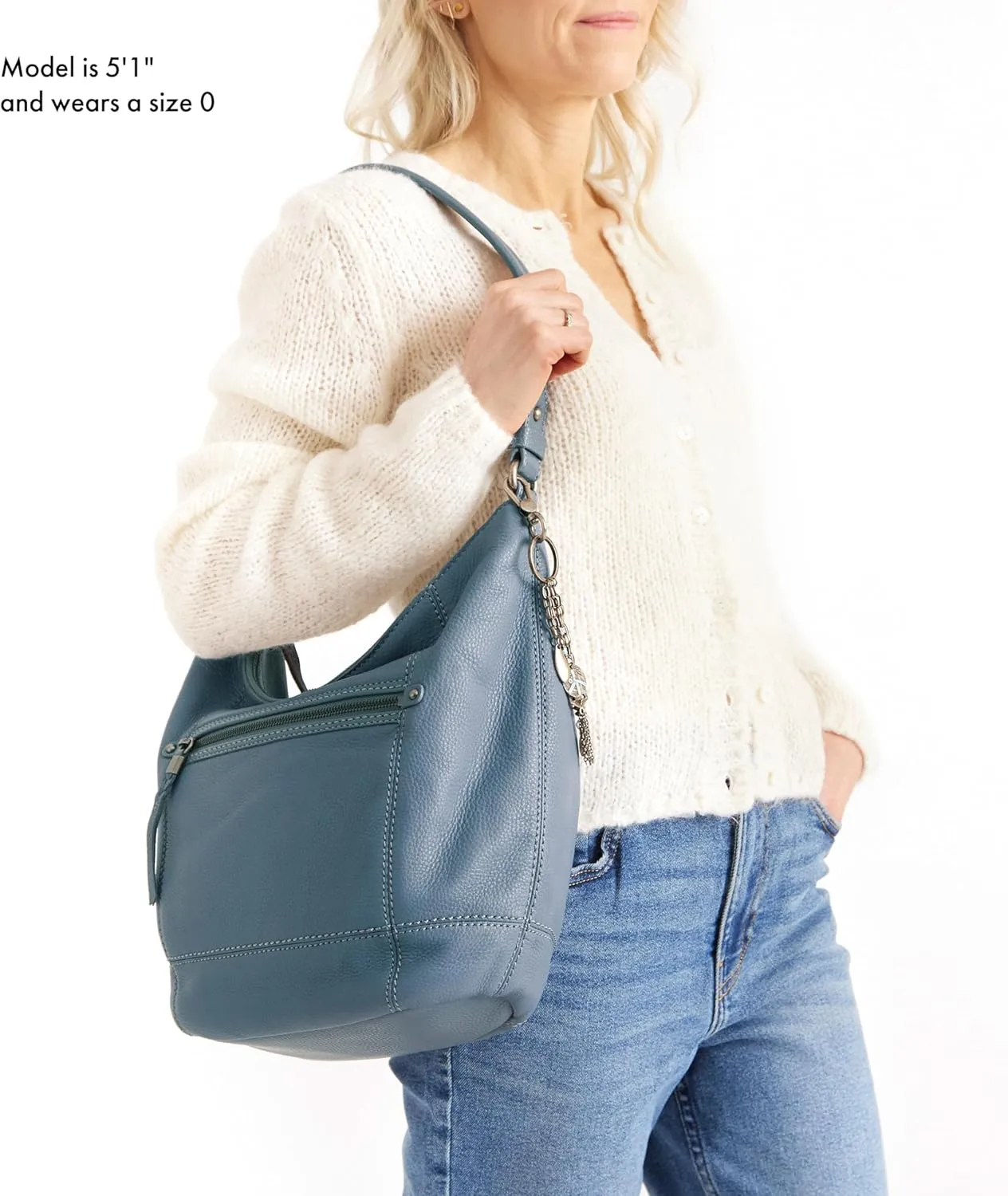 The Sak Sequoia Hobo Bag - Premium Large Leather Women's Handbag for Everyday & Travel - Durable Purse With Zipper Pocket