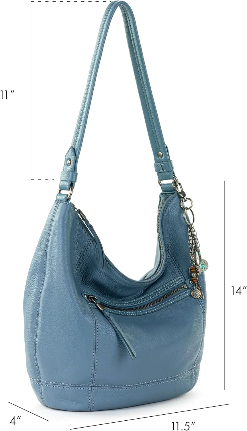 The Sak Sequoia Hobo Bag - Premium Large Leather Women's Handbag for Everyday & Travel - Durable Purse With Zipper Pocket