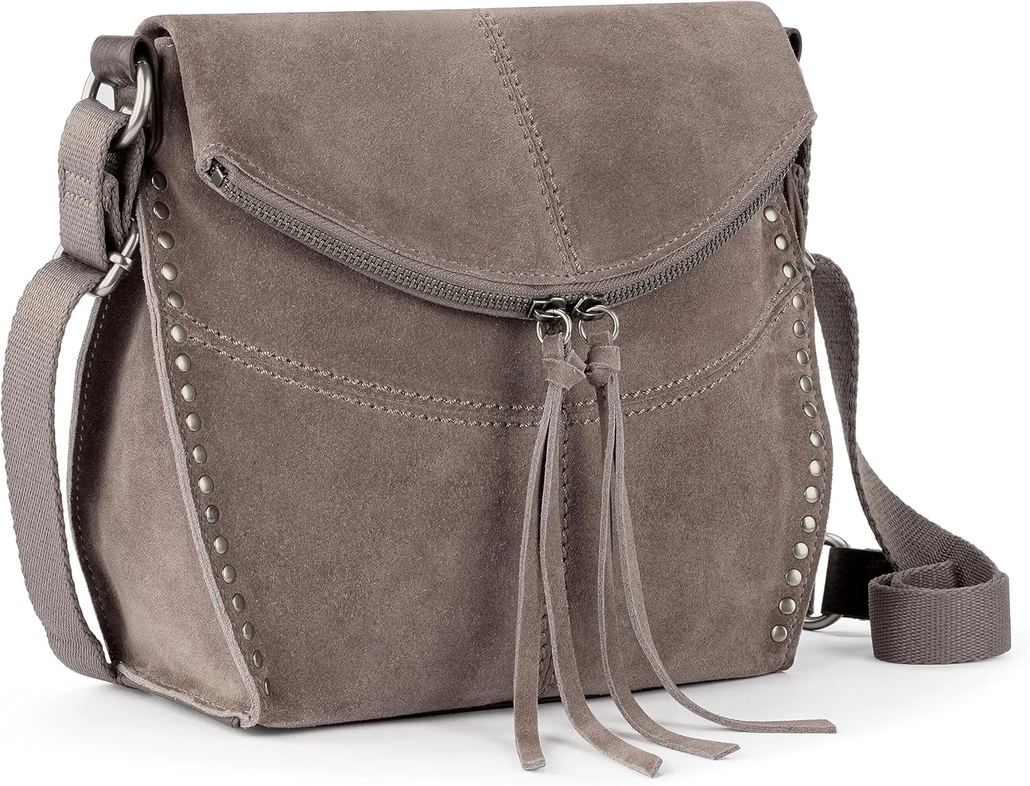 The Sak Silverlake Crossbody Bag in Leather, Casual Purse with Adjustable Strap
