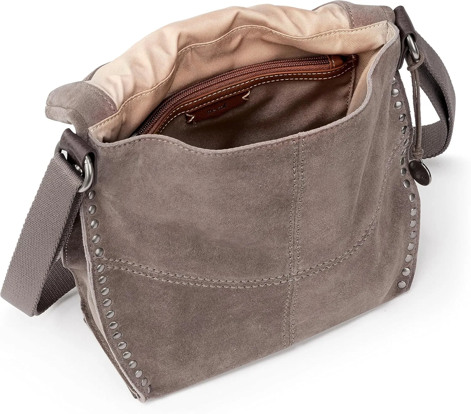 The Sak Silverlake Crossbody Bag in Leather, Casual Purse with Adjustable Strap