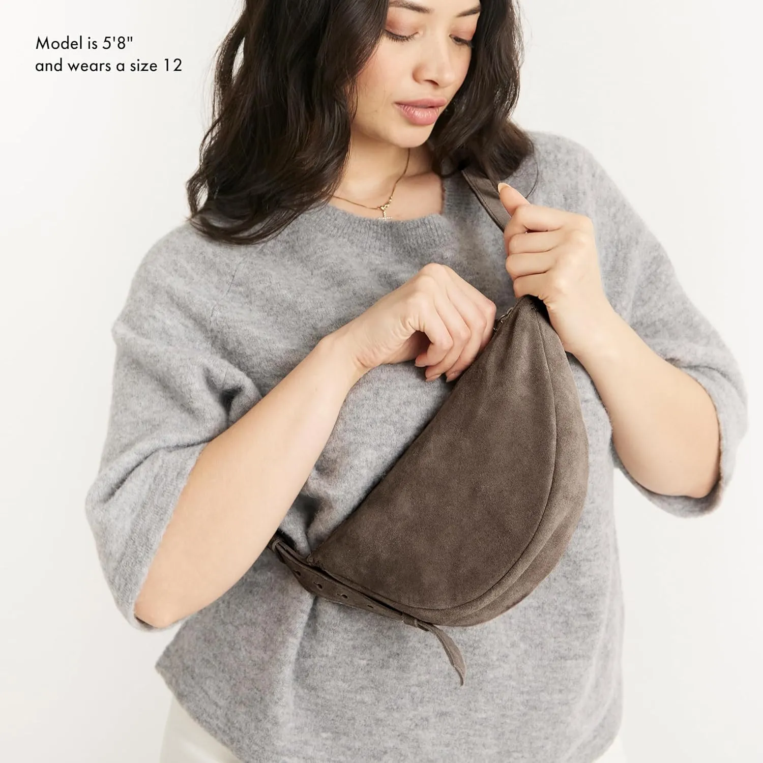 The Sak Tess Sling Purse - Small Woman's Crossbody Bag For Everyday & Travel - Handbag With Zipper Closure & Adjustable Strap